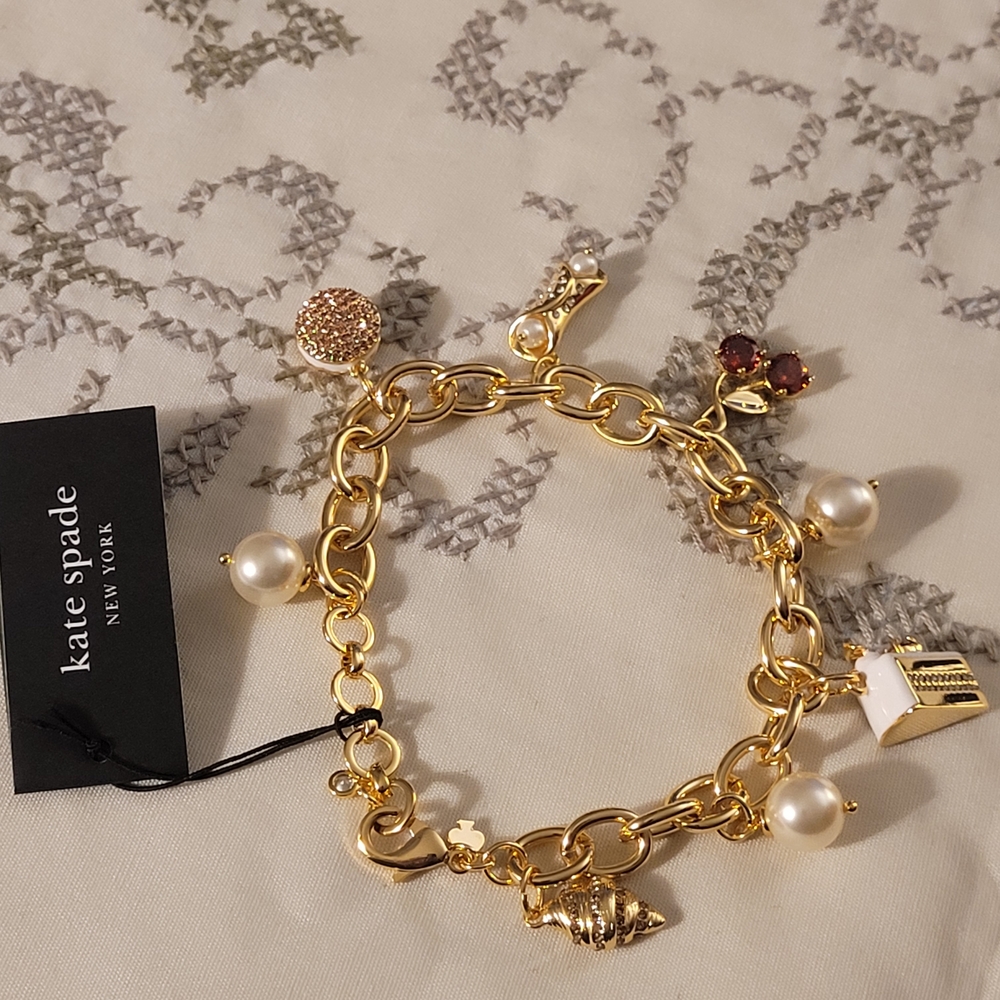 Kate Spade Gold Charm Bracelet